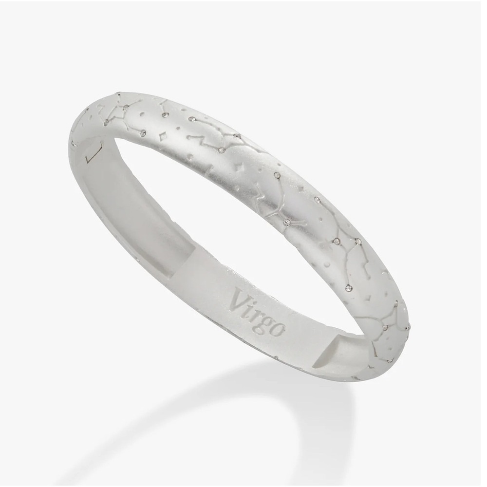 Alex + Ani Silver Satin Constellation Bangle, Virgo